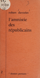 eBook, L'amnistie des républicains, La Découverte (réédition numérique FeniXX)