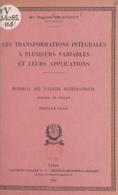 E-book, Les transformations intégrales à plusieurs variables et leurs applications, Dunod (réédition numérique FeniXX)