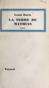 E-book, La terre de Mathias, Fayard (réédition numérique FeniXX)