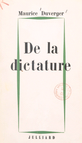 E-book, De la dictature, Julliard (réédition numérique FeniXX)