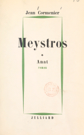 E-book, Meystros (1) : Anat, Julliard (réédition numérique FeniXX)