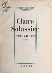 eBook, Claire Solassier (1) : L'opéra-bouffe, Julliard (réédition numérique FeniXX)