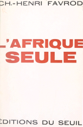 E-book, L'Afrique seule, Seuil (réédition numérique FeniXX)