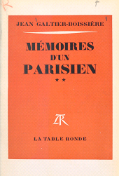 eBook, Mémoires d'un Parisien (2), La Table Ronde (réédition numérique FeniXX)