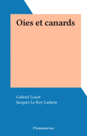 E-book, Oies et canards, Flammarion (réédition numérique FeniXX)