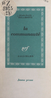 E-book, La communauté, Gallimard (réédition numérique FeniXX)