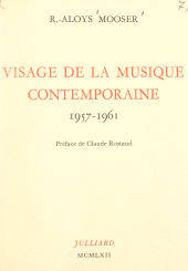 E-book, Visage de la musique contemporaine : 1957-1961, Julliard (réédition numérique FeniXX)