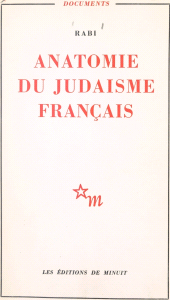 eBook, Anatomie du judaïsme français, Les Éditions de Minuit (réédition numérique FeniXX)