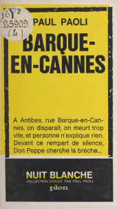 eBook, Barque-en-Cannes, Plon (réédition numérique FeniXX)