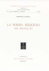 eBook, La Poesia religiosa del secolo XV, Coppola, Domenico, L.S. Olschki