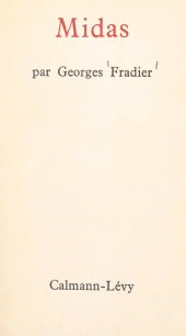 E-book, Midas, Calmann-Lévy (réédition numérique FeniXX)
