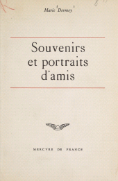 E-book, Souvenirs et portraits d'amis, Mercure de France (réédition numérique FeniXX)