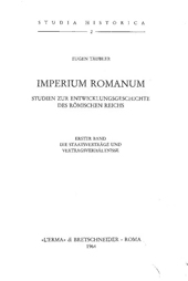 E-book, Imperium Romanum, Täubler, Eugen, "L'Erma" di Bretschneider
