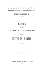 E-book, Studi intorno alle fonti e alla composizione delle Metamorfosi di Ovidio, "L'Erma" di Bretschneider