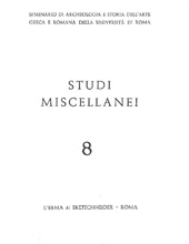 Fascicule, Studi miscellanei : 8, 1964, "L'Erma" di Bretschneider