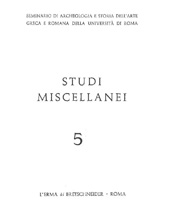 Fascicolo, Studi miscellanei : 5, 1964, "L'Erma" di Bretschneider