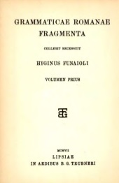 E-book, Grammaticae Romanae fragmenta, "L'Erma" di Bretschneider