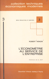 E-book, L'économétrie au service de l'entreprise, Dunod (réédition numérique FeniXX)