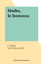 eBook, Simba, le lionceau : Le petit lutin, Hachette (réédition numérique FeniXX)