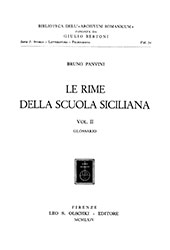 eBook, Le rime della scuola siciliana, Panvini, Bruno, L.S. Olschki