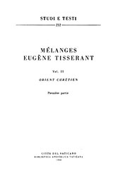 E-book, Mélanges Eugène Tisserant : vol. II : Orient Chrétien : première partie, Biblioteca apostolica vaticana