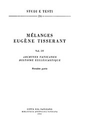 E-book, Mélanges Eugène Tisserant : vol. IV : Archives Vaticanes ; Histoire ecclésiastique : première partie, Biblioteca apostolica vaticana