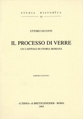 eBook, Il processo di Verre : un capitolo di storia romana, Ciccotti, Ettore, "L'Erma" di Bretschneider