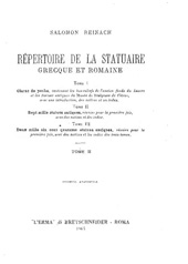 E-book, Répertoire de la statuaire grecque et romaine : tome II, "L'Erma" di Bretschneider