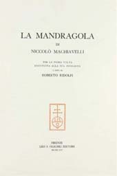 eBook, La Mandragola, Machiavelli, Niccolò, 1469-1527, L.S. Olschki