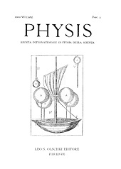 Fascicule, Physis : rivista internazionale di storia della scienza : VII, 3, 1965, L.S. Olschki