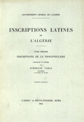 E-book, Inscriptions latines de l'Algérie : tome I, "L'Erma" di Bretschneider
