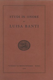 eBook, Studi in onore di Luisa Banti, "L'Erma" di Bretschneider