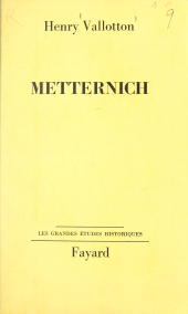 E-book, Metternich, Fayard (réédition numérique FeniXX)