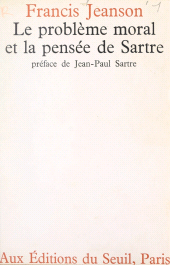 E-book, Le Problème moral et la pensée de Sartre, Seuil (réédition numérique FeniXX)