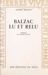E-book, Balzac lu et relu, Seuil (réédition numérique FeniXX)