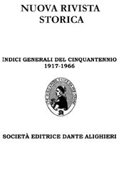 Issue, Nuova rivista storica : indici generali del cinquantennio 1917-1966, Società editrice Dante Alighieri