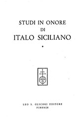 E-book, Studi in onore di Italo Siciliano, Leo S. Olschki editore