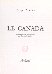 E-book, Le Canada, Arthaud (réédition numérique FeniXX)