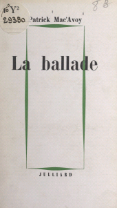 E-book, La ballade, Julliard (réédition numérique FeniXX)