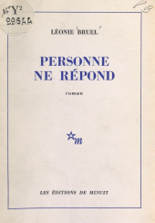 eBook, Personne ne répond, Les Éditions de Minuit (réédition numérique FeniXX)
