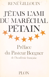 E-book, J'étais l'ami du maréchal Pétain, Plon (réédition numérique FeniXX)