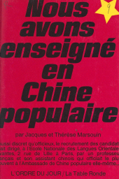 E-book, Nous avons enseigné en Chine populaire, La Table Ronde (réédition numérique FeniXX)