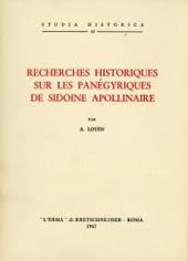 E-book, Recherches historiques sur les panégyriques de Sidoine Apollinaire, "L'Erma" di Bretschneider