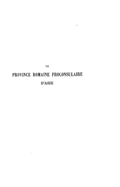 E-book, La province romaine proconsulaire d'Asie : depuis ses origines jusqu'à la fin du Haut-Empire, "L'Erma" di Bretschneider