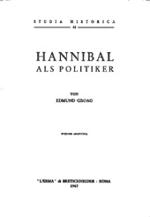 eBook, Hannibal als Politiker, "L'Erma" di Bretschneider