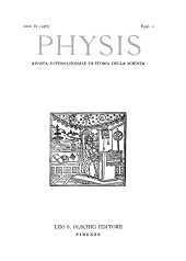 Issue, Physis : rivista internazionale di storia della scienza : IX, 2, 1967, L.S. Olschki