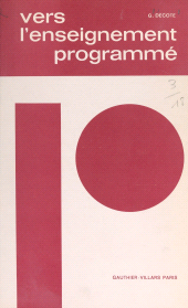E-book, Vers l'enseignement programmé, Dunod (réédition numérique FeniXX)
