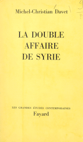 eBook, La double affaire de Syrie, Fayard (réédition numérique FeniXX)