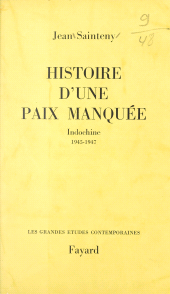 eBook, Histoire d'une paix manquée : Indochine : 1945-1947, Fayard (réédition numérique FeniXX)