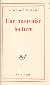 E-book, Une mauvaise lecture, Gallimard (réédition numérique FeniXX)